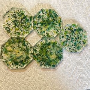 5 octagon homemade coasters